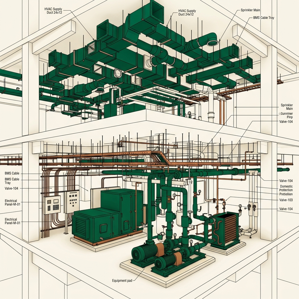MEP BIM 3D Coordination Model